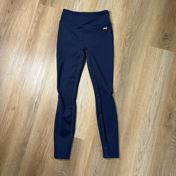 Tracksmith Allston Tights navy blue size XS running leggings compression - Picture 3 of 10